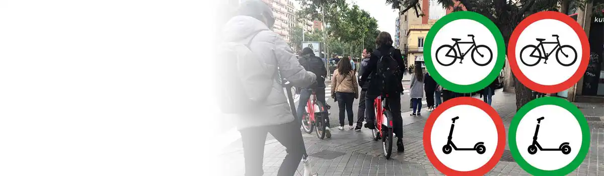 Campaña especial de vigilancia y control de bicis y patinetes en las aceras