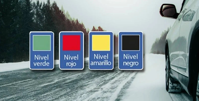 Colores nieve DGT, Niveles de precaución
