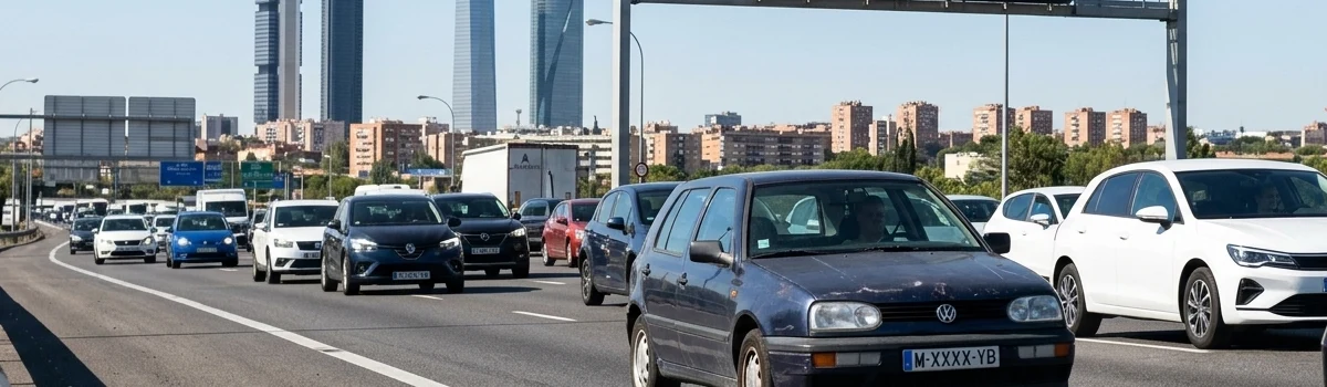 Madrid permite circular a los coches sin etiqueta si se cumplen los límites de contaminación