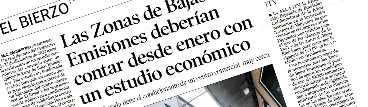 Las Zonas de Bajas Emisiones deberían contar desde enero con un estudio económico