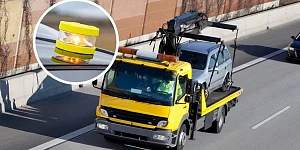 ¿Cuánto dura la baliza V-16 y qué pasa si se apaga antes de la grúa?