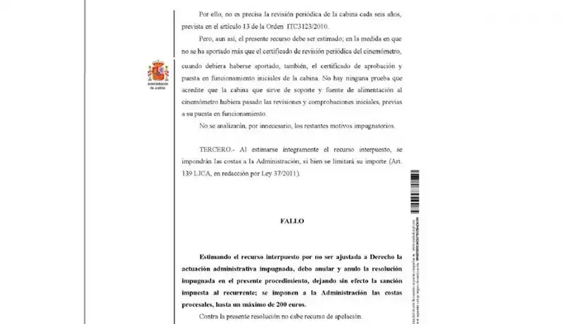 Fallo a favor de Dvuelta