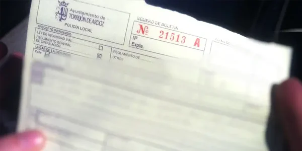 Detalle de multa interpuesta a un autónomo