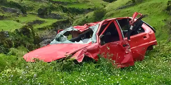 Baja de vehículo por accidente de tráfico