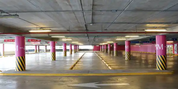 Multas de tráfico en el parking
