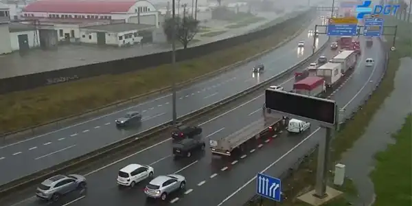 Foto de radar en carretera de Andalucía